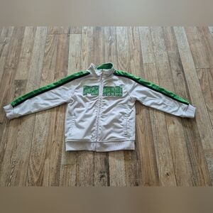 PUMA White and Green Track Jacket